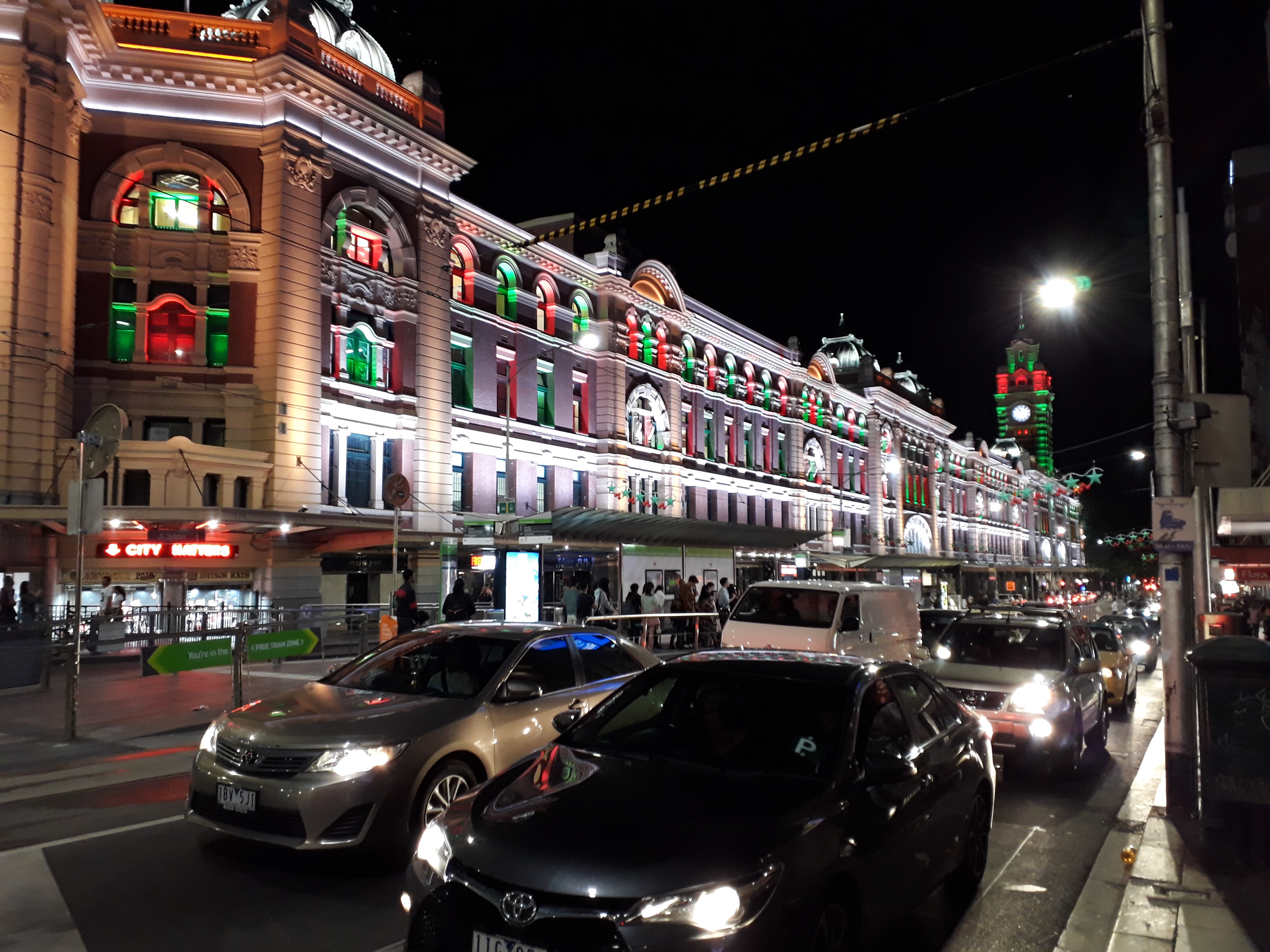 Here you should see the Flinders Station in Melbourne