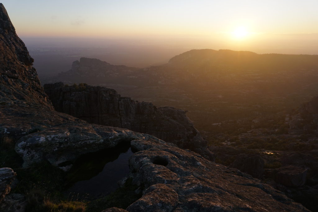 Here you should see a sunrise on top of Mount Stapylton in Grampians