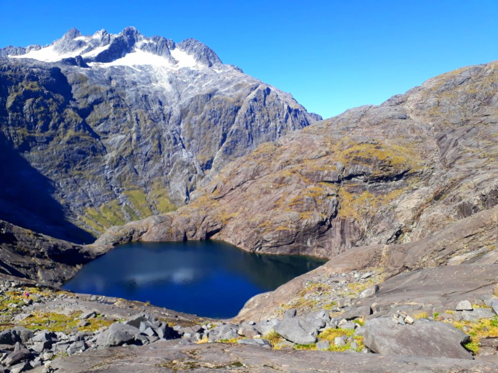 View to tarn at Gertrude Saddle